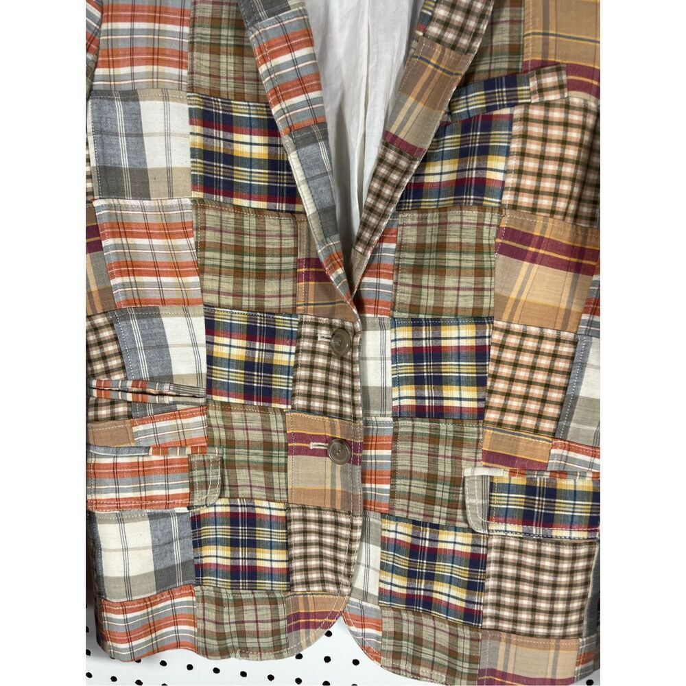 J.Crew Patchwork Blazer Jacket Size 8 - image 3